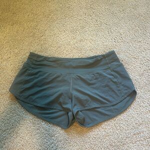 Olive Green Lululemon speed shorts